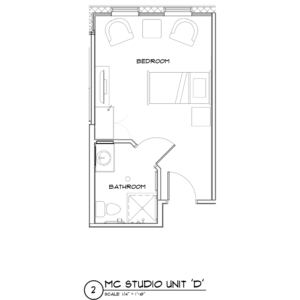 Memory Care Studio floor plan